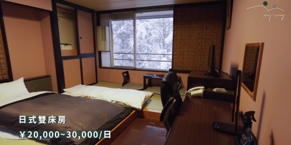日式雙床房美日兩到三萬日圓